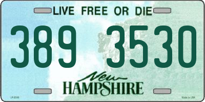 NH license plate 3893530