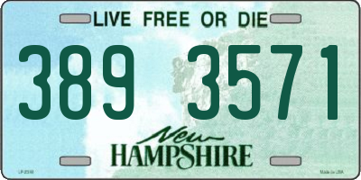 NH license plate 3893571