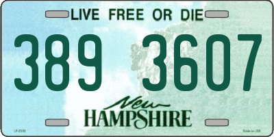 NH license plate 3893607