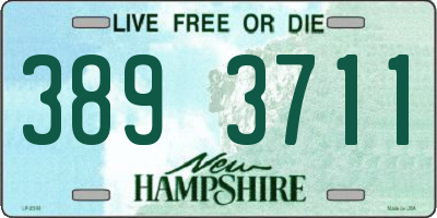 NH license plate 3893711