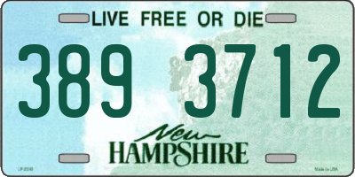 NH license plate 3893712