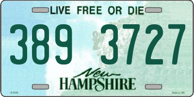 NH license plate 3893727