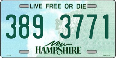 NH license plate 3893771