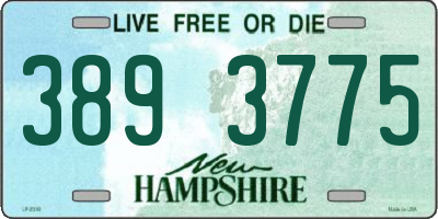 NH license plate 3893775