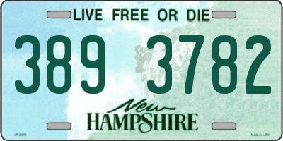 NH license plate 3893782
