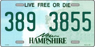 NH license plate 3893855