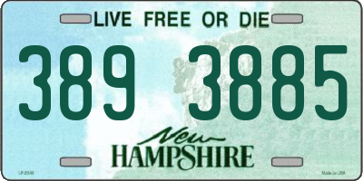 NH license plate 3893885