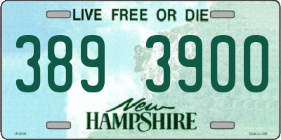 NH license plate 3893900