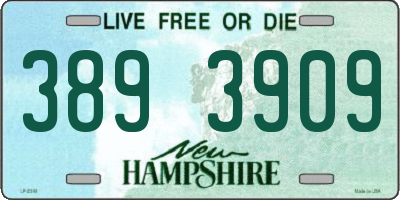NH license plate 3893909