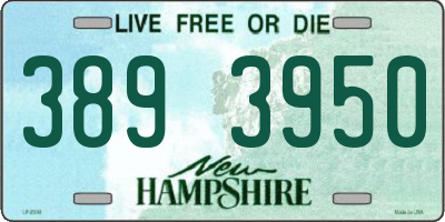 NH license plate 3893950
