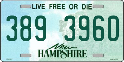 NH license plate 3893960