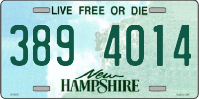 NH license plate 3894014