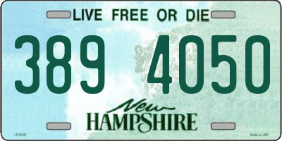 NH license plate 3894050
