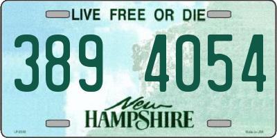 NH license plate 3894054