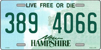 NH license plate 3894066