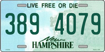 NH license plate 3894079