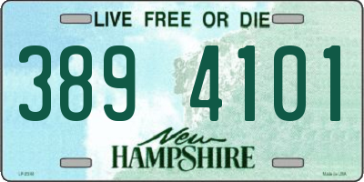 NH license plate 3894101