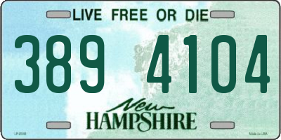 NH license plate 3894104