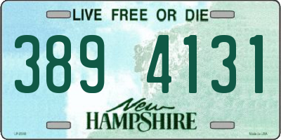 NH license plate 3894131