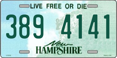 NH license plate 3894141