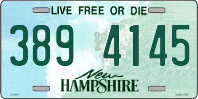 NH license plate 3894145