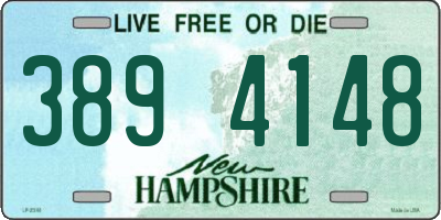 NH license plate 3894148
