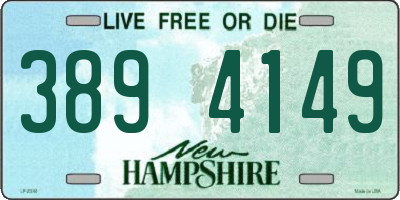NH license plate 3894149