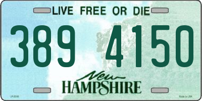 NH license plate 3894150