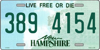 NH license plate 3894154