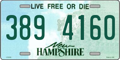 NH license plate 3894160
