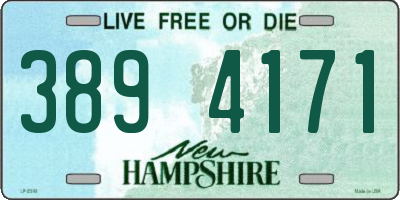 NH license plate 3894171