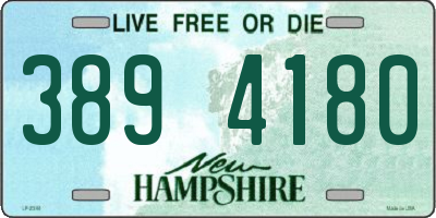NH license plate 3894180