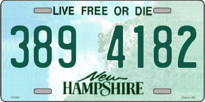 NH license plate 3894182