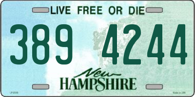 NH license plate 3894244