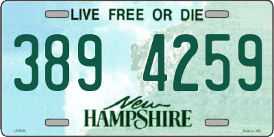 NH license plate 3894259