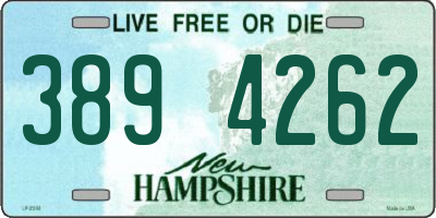 NH license plate 3894262