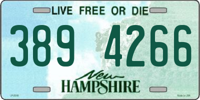 NH license plate 3894266