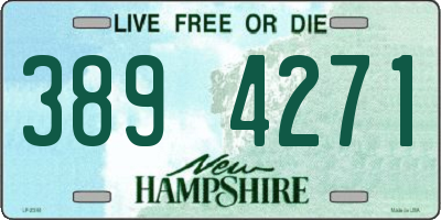 NH license plate 3894271