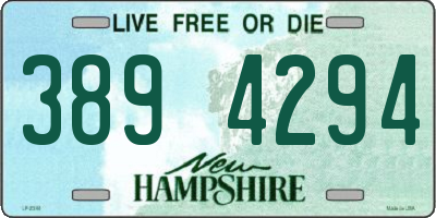 NH license plate 3894294
