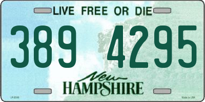 NH license plate 3894295