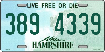 NH license plate 3894339