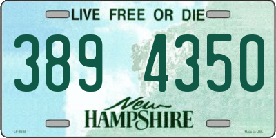 NH license plate 3894350