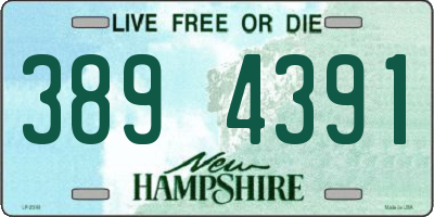 NH license plate 3894391