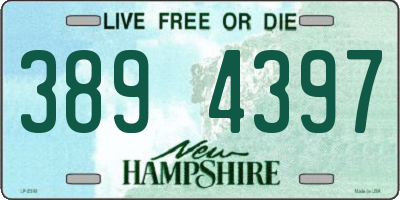 NH license plate 3894397