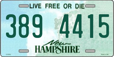 NH license plate 3894415