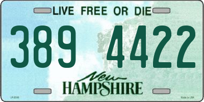 NH license plate 3894422