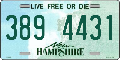 NH license plate 3894431