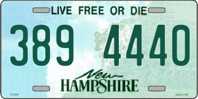NH license plate 3894440
