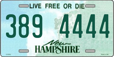 NH license plate 3894444