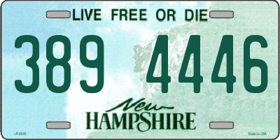 NH license plate 3894446